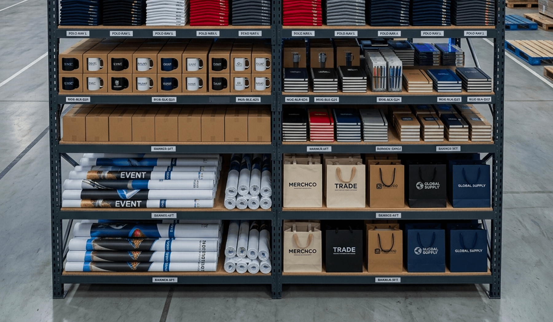 Distributor branded merchandise storefront and sales workflow